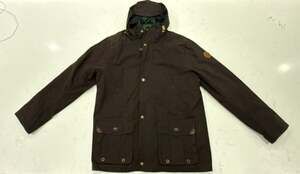 Timberland Brown Canvas Hooded Field Jacket Coat
